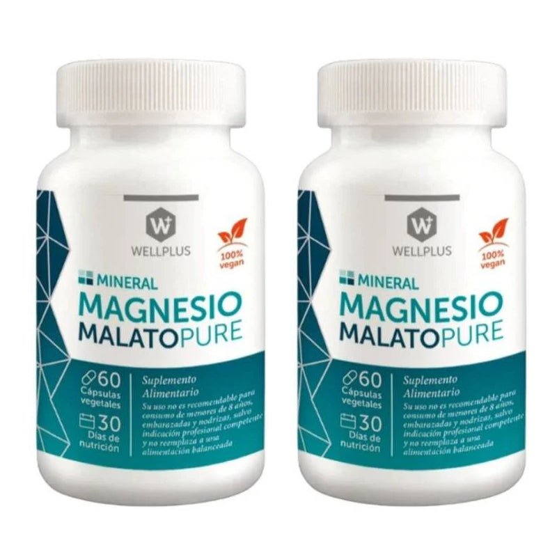 Pack 2 Magnesio malato pure Wellplus - Wellplus - Aldea Nativa