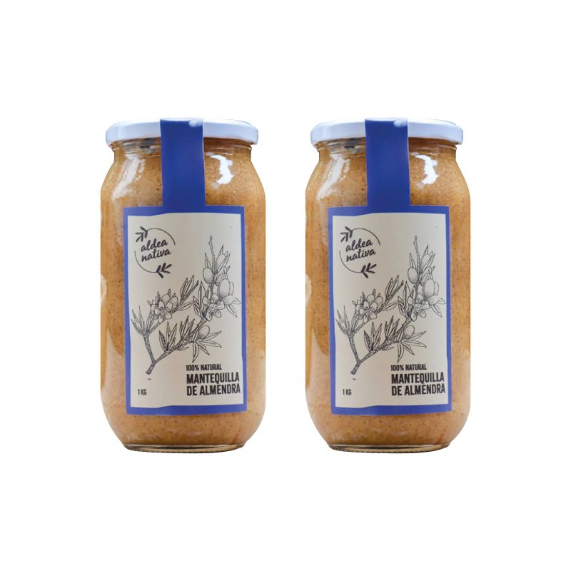 Pack 2 Mantequilla de almendra 1 kg - Aldea Nativa - Aldea Nativa