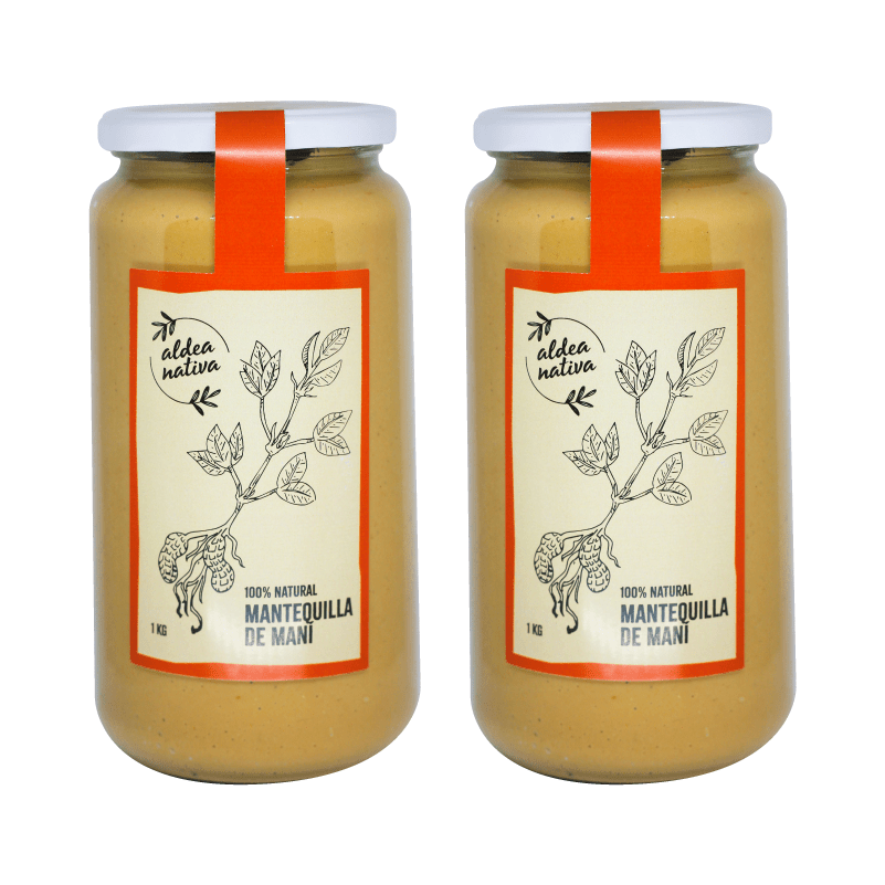 Pack 2 Mantequilla Mani Aldea Nativa 1 Kg - ALDEA NATIVA - Aldea Nativa