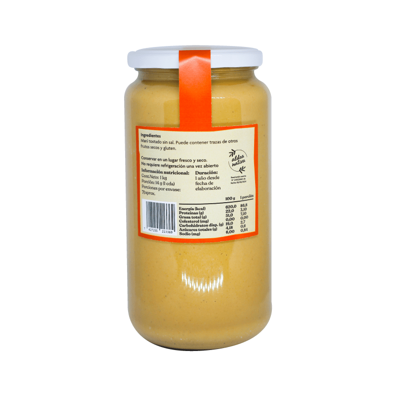 Pack 2 Mantequilla Mani Aldea Nativa 1 Kg - ALDEA NATIVA - Aldea Nativa