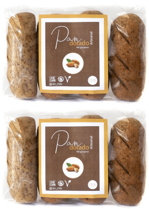 Pack 2 Pan dorado 4 un Fain - FAIN - Aldea Nativa