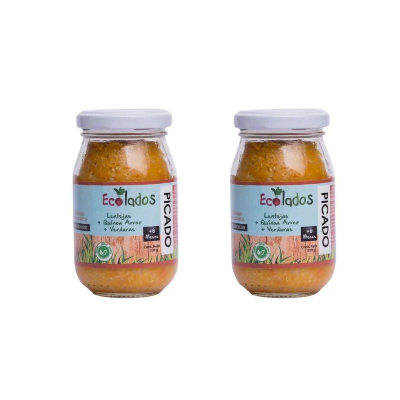 Pack 2 Picado Lentejas con Quinoa Arroz y Verduras Ecolados 200 Gr - ECOLADOS - Aldea Nativa