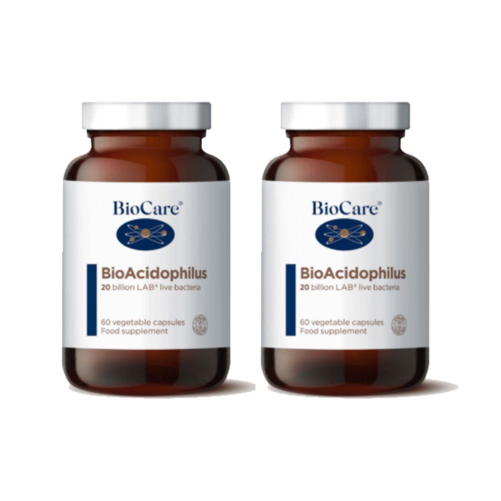 Pack 2 Probiótico 20 Billones Biocare 60 Cap - BIOCARE - Aldea Nativa
