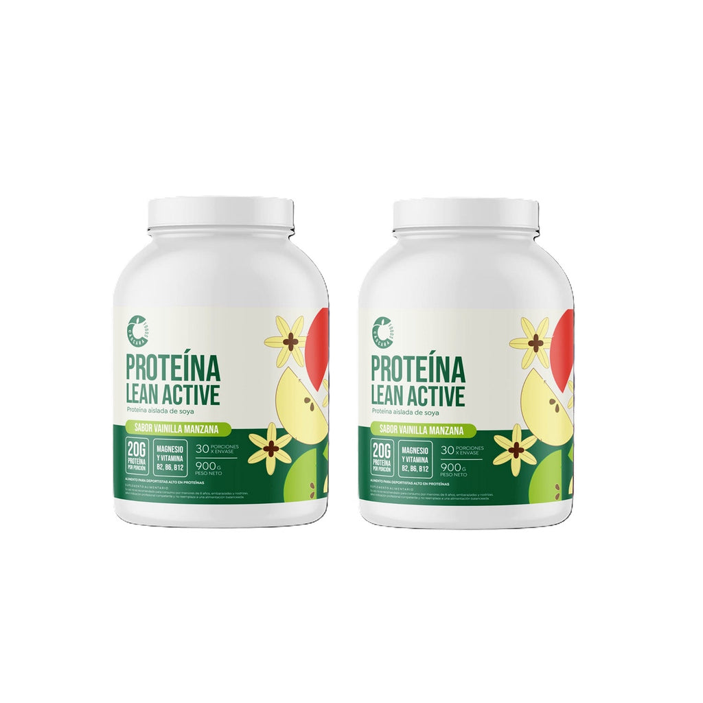 Pack 2 Proteina Lean Active Vainilla Manzana 900 gr Cáscara Foods - CASCARA FOODS - Aldea Nativa