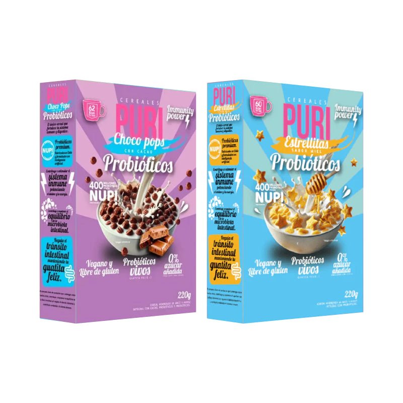 Pack 2 Puri cereal Estrellitas + Mini Pops - PURISNACKS - Aldea Nativa