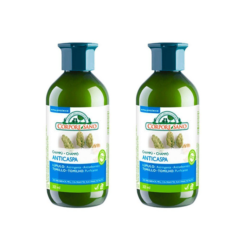 Pack 2 shampoo anticaspa lupulo 300 ML CORPORESANO - CORPORESANO - Aldea Nativa