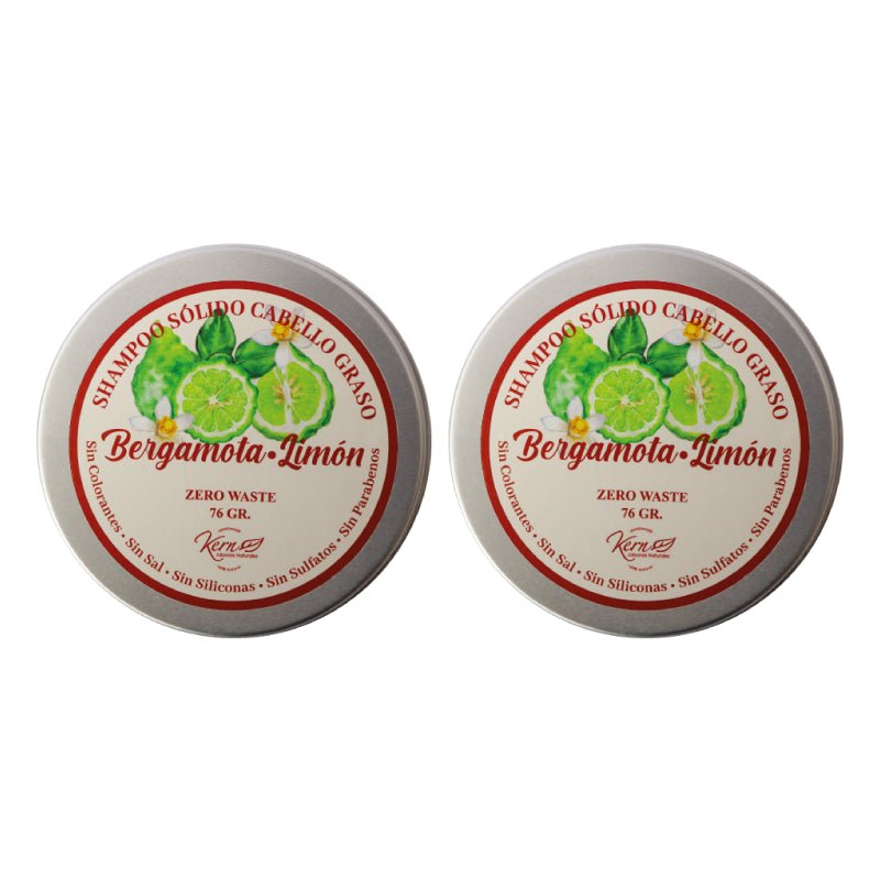 Pack 2 Shampu solido Bergamota Limón Kern - KERN - Aldea Nativa