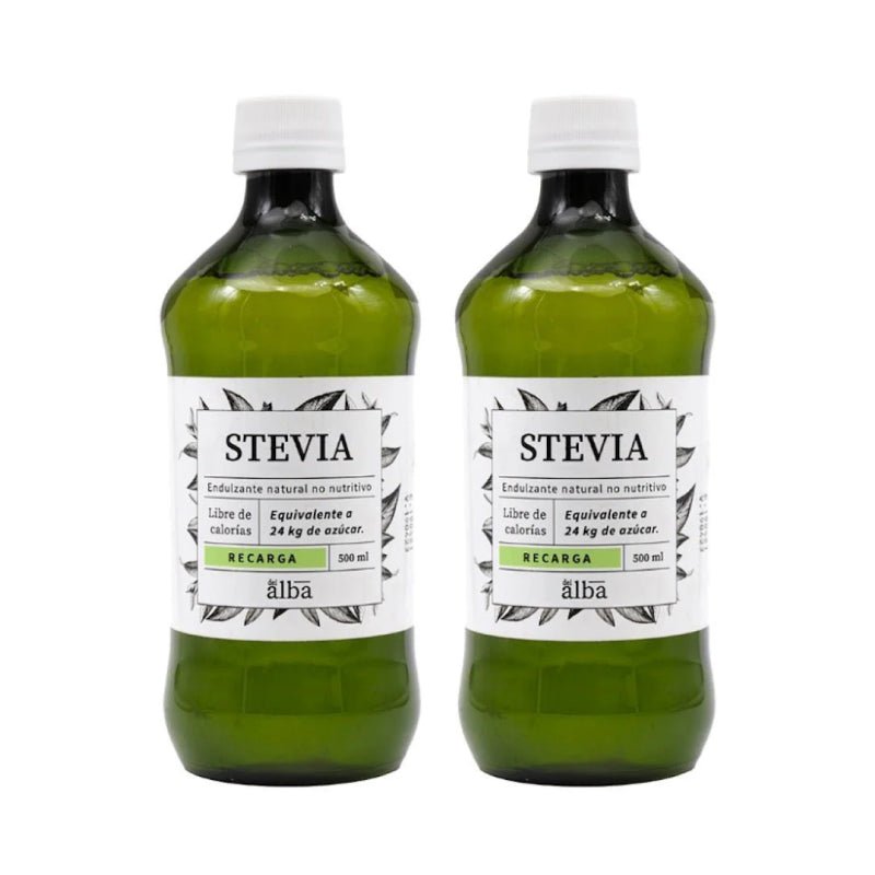 Pack 2 Stevia liquida recarga 500 ml Apicola del Alba - APICOLA DEL ALBA - Aldea Nativa