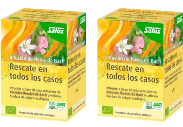 Pack 2 Té organico Rescate en todos los casos 15 bol Salus Flora - SALUS FLORA - Aldea Nativa