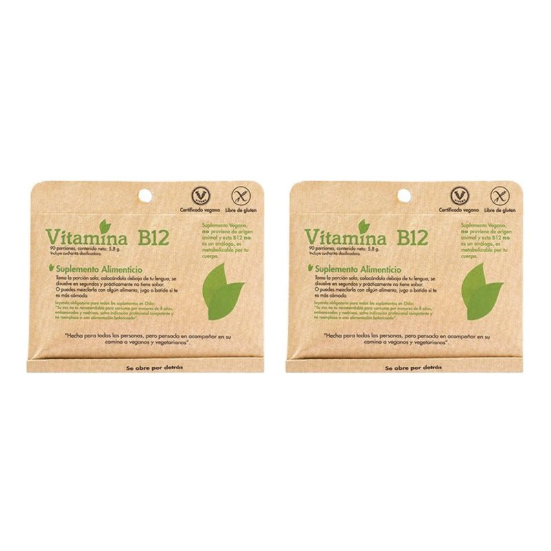 Pack 2 Vitamina B12 Polvo 9 gr Dulzura natural - DULZURA NATURAL - Aldea Nativa