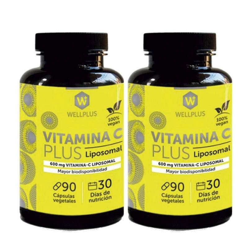 Pack 2 Vitamina C Liposomal Wellplus 90 Cap - WELLPLUS - Aldea Nativa