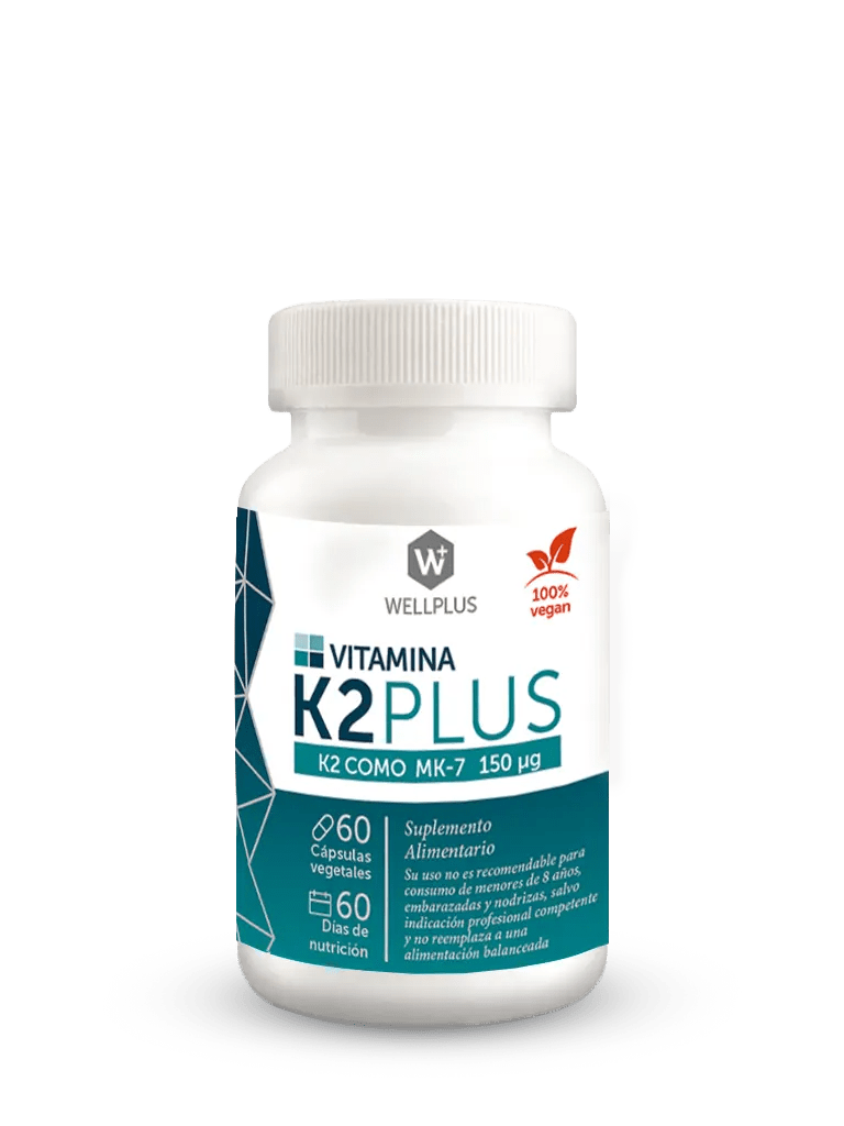 Pack 2 Vitamina K2 60 cap Wellplus - Wellplus - Aldea Nativa