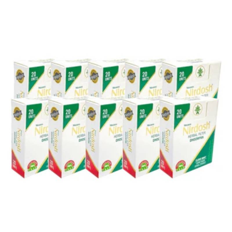 Pack 20 Cigarro con Filtro Nirdosh 20 Un - NIRDOSH - Aldea Nativa