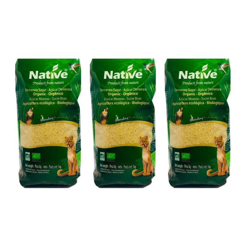 Pack 3 Azucar caña 1 kg Native - NATIVE - Aldea Nativa