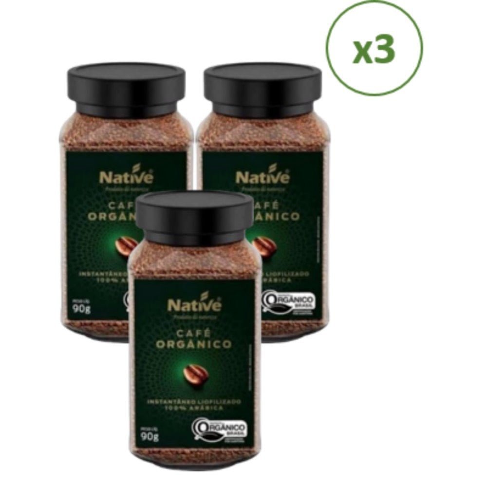 Pack 3 Cafe Org Instantáneo Native 90 Gr - NATIVE - Aldea Nativa