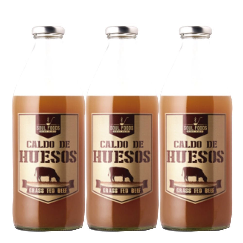 Pack 3 Caldos de Hueso Soulfoods 930 Ml - SOULFOODS - Aldea Nativa