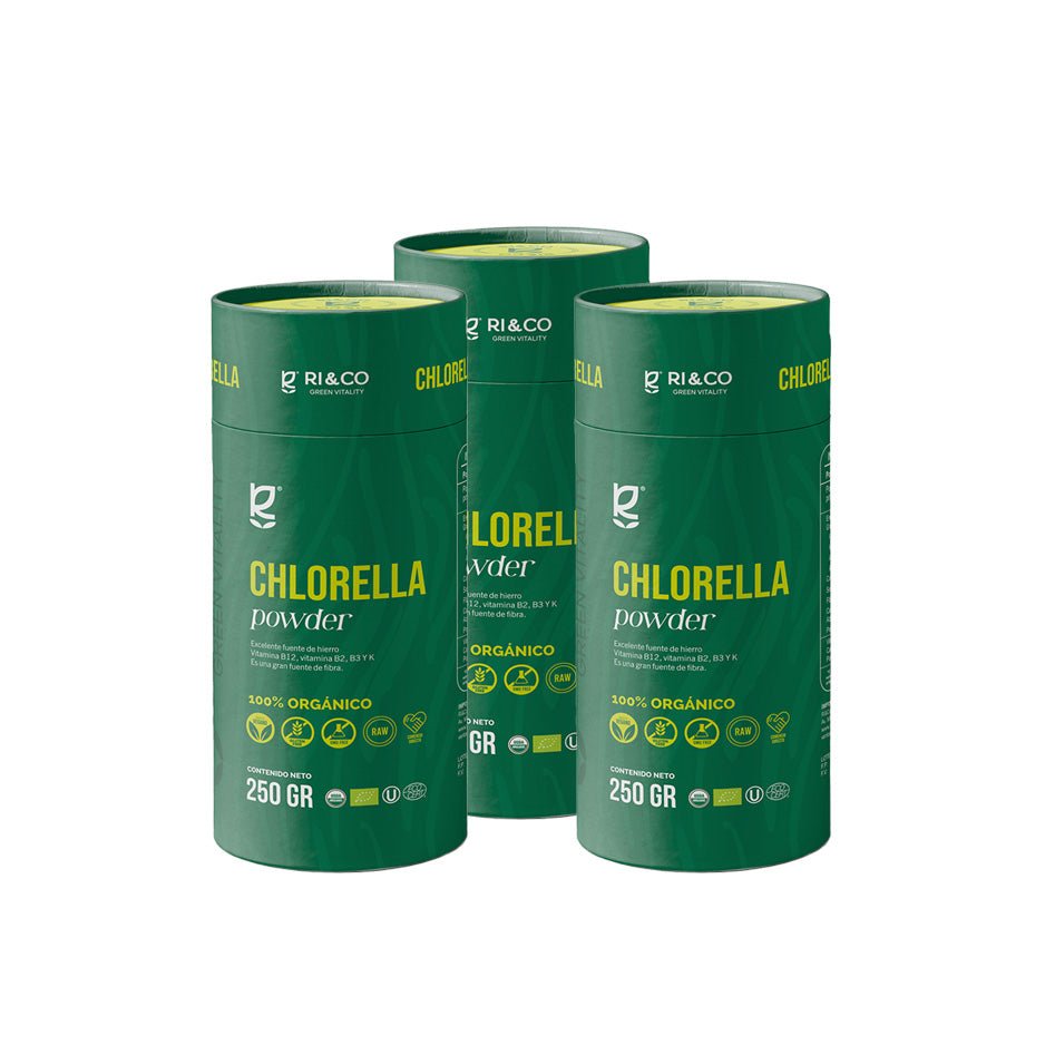 Pack 3 Chlorella en polvo 250 GR RI&CO - RI&CO - Aldea Nativa