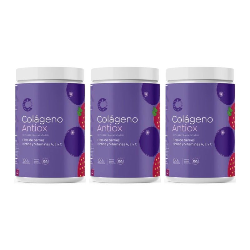Pack 3 Colageno antiox 150 gr Cascara Foods - CASCARA FOODS - Aldea Nativa