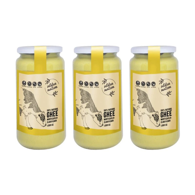 Pack 3 Ghee 1 litro Aldea Nativa - Aldea Nativa - Aldea Nativa
