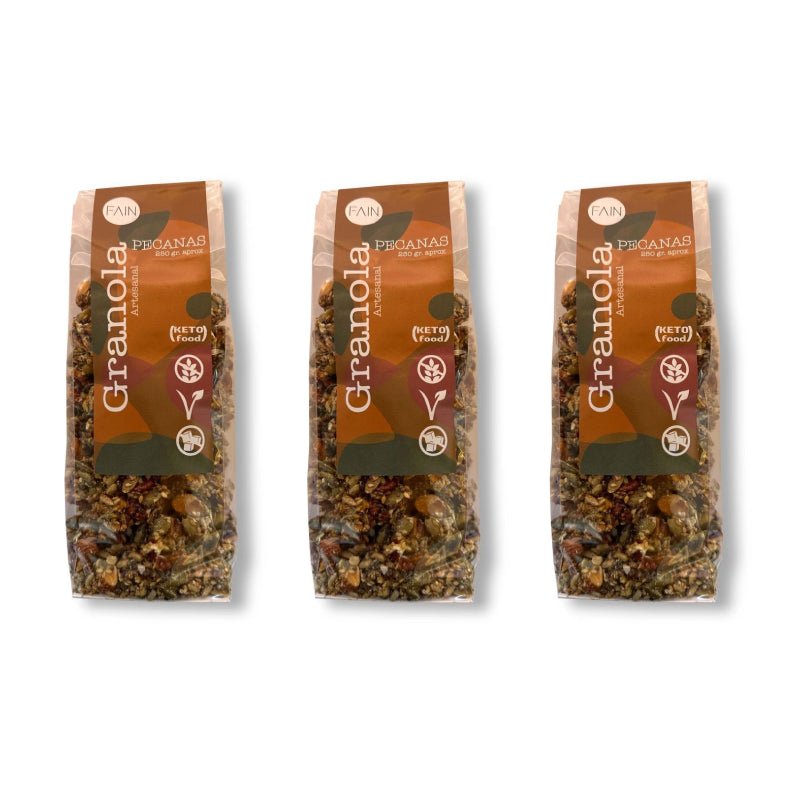 Pack 3 granola Keto 250 gr Fain - FAIN - Aldea Nativa