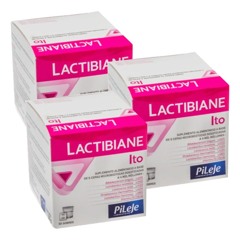 Pack 3 Ito probiotico 30 sobres Lactibiane - PILEJE - Aldea Nativa
