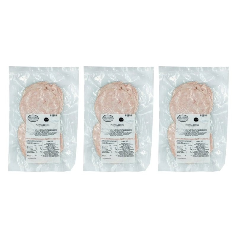 Pack 3 Jamon pavo 250 gr Don Santos - DON SANTOS - Aldea Nativa