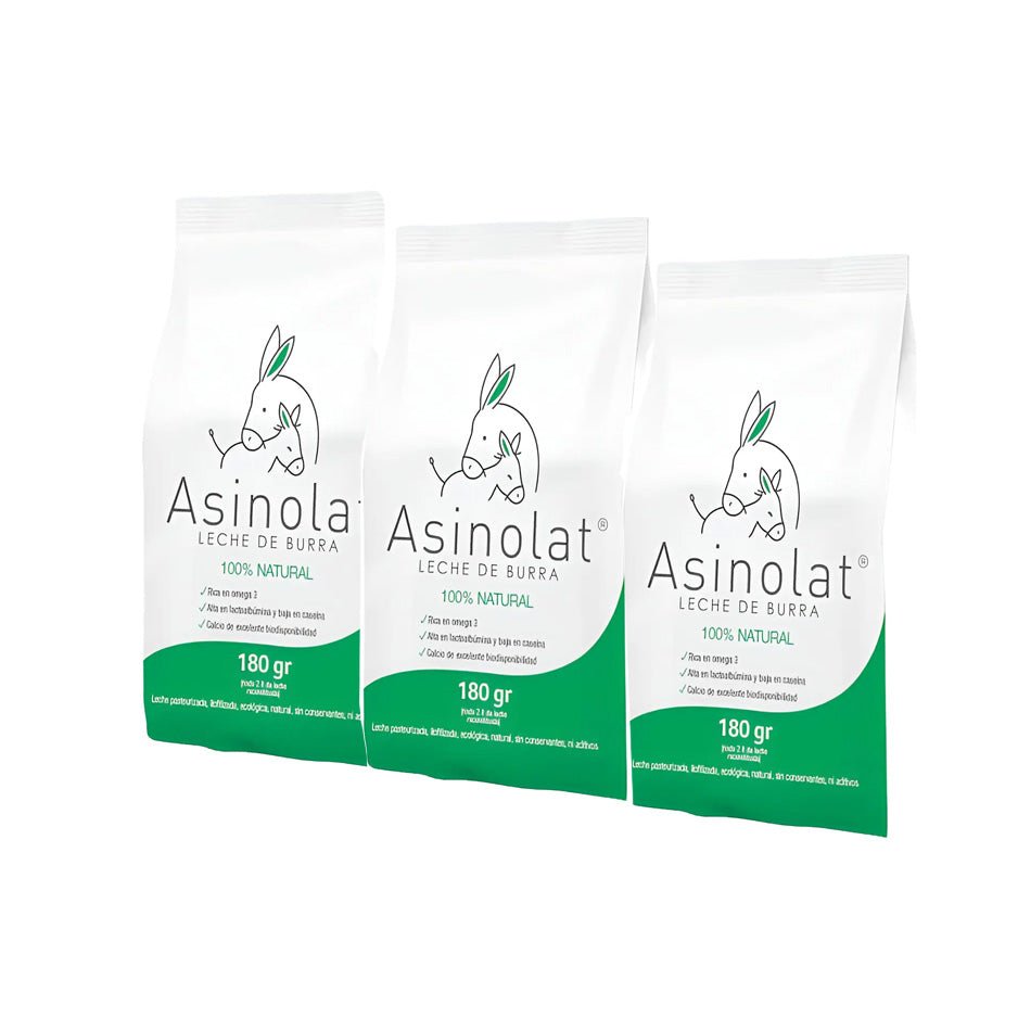 Pack 3 Leche de burra Liofilizada ASINOLAT - ASINOLAT - Aldea Nativa