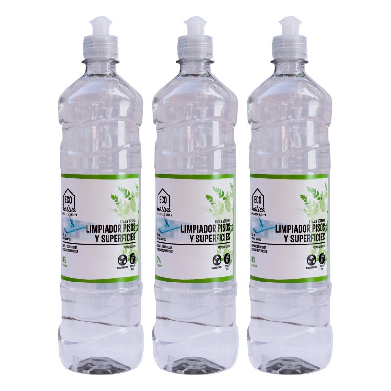 Pack 3 Limpiador Multiuso Econativa 900 ml - ECONATIVA - Aldea Nativa