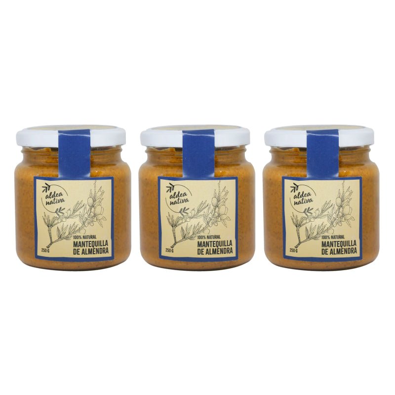 Pack 3 Mantequilla de Almendra 250 gr Aldea Nativa - ALDEA NATIVA - Aldea Nativa