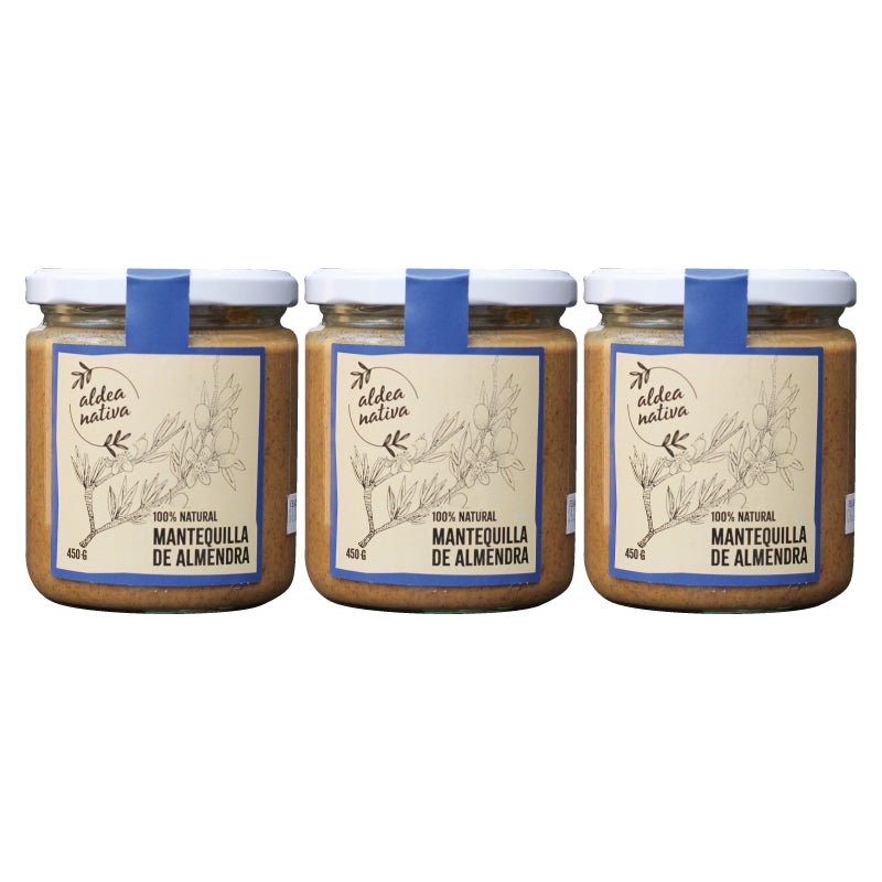 Pack 3 Mantequilla de Almendra 450 gr Aldea Nativa - Aldea Nativa - Aldea Nativa