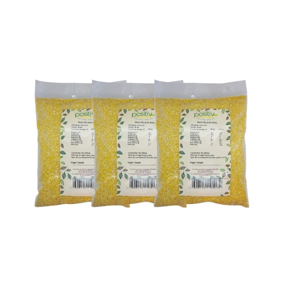 Pack 3 Mijo Pelado Positiv 500 Gr - POSITIV - Aldea Nativa
