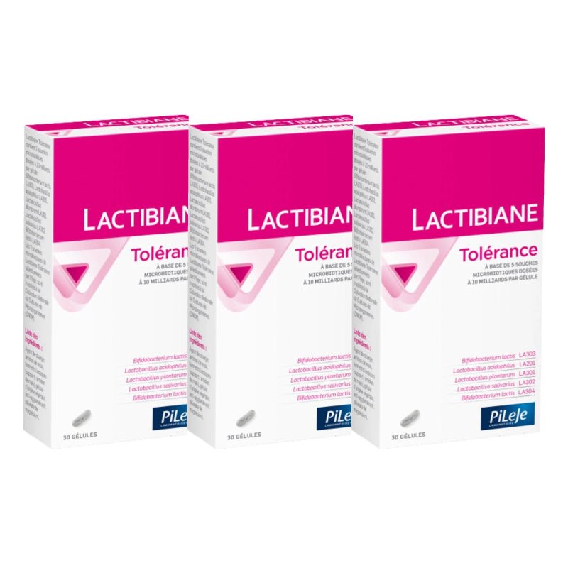 Pack 3 Tolerance Probiótico 20 cap Pileje Lactibiane - PILEJE - Aldea Nativa