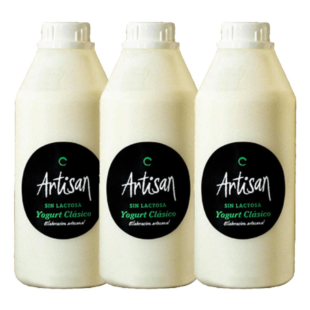 Pack 3 Yogurt Clasico Artisan 1 Lt - ARTISAN - Aldea Nativa