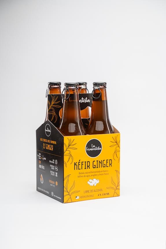 Pack 4 Kefir Ginger La fermentista - LA FERMENTISTA - Aldea Nativa