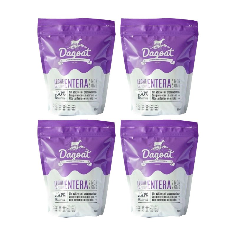 Pack 4 Leche cabra entera 900 gr Dagoat - Dagoat - Aldea Nativa