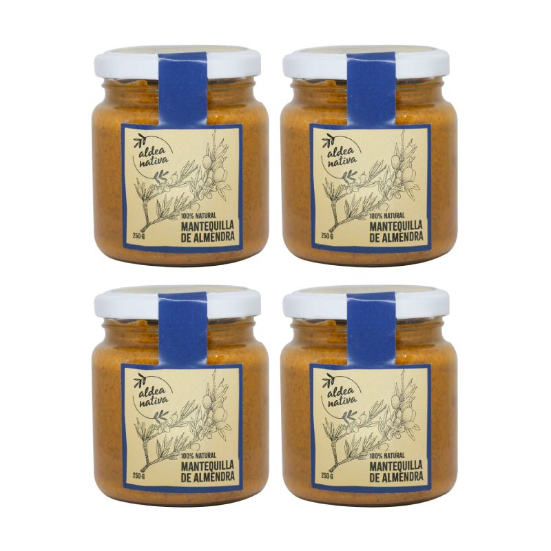 Pack 4 Mantequilla de Almendra 250 gr Aldea Nativa - ALDEA NATIVA - Aldea Nativa