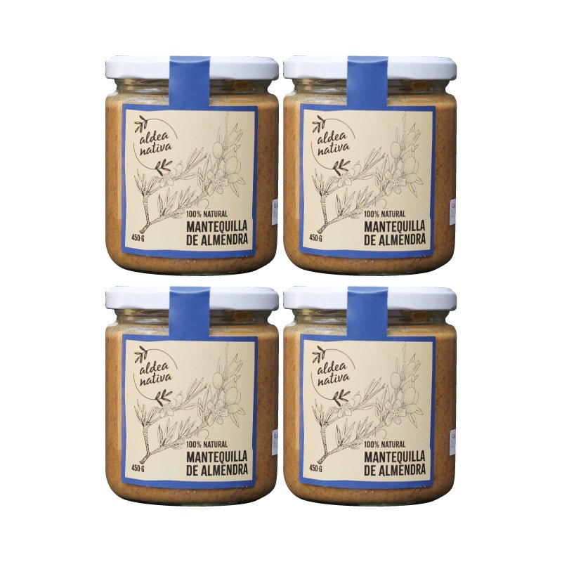 Pack 4 Mantequilla de Almendra 450 gr Aldea Nativa - ALDEA NATIVA - Aldea Nativa