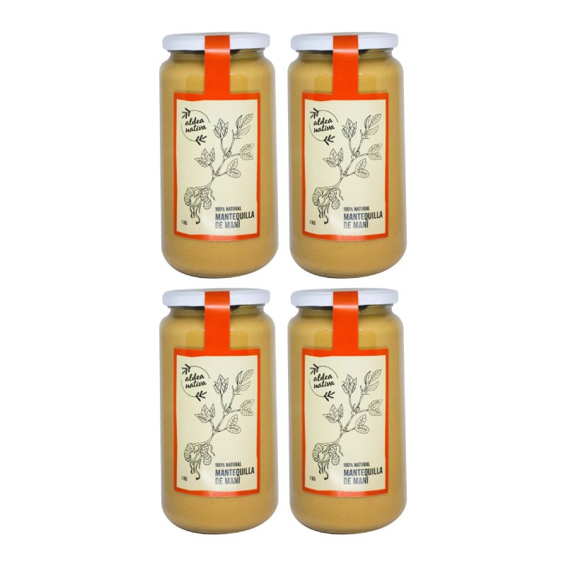 Pack 4 Mantequilla maní 1 kg Aldea Nativa - Aldea Nativa - Aldea Nativa