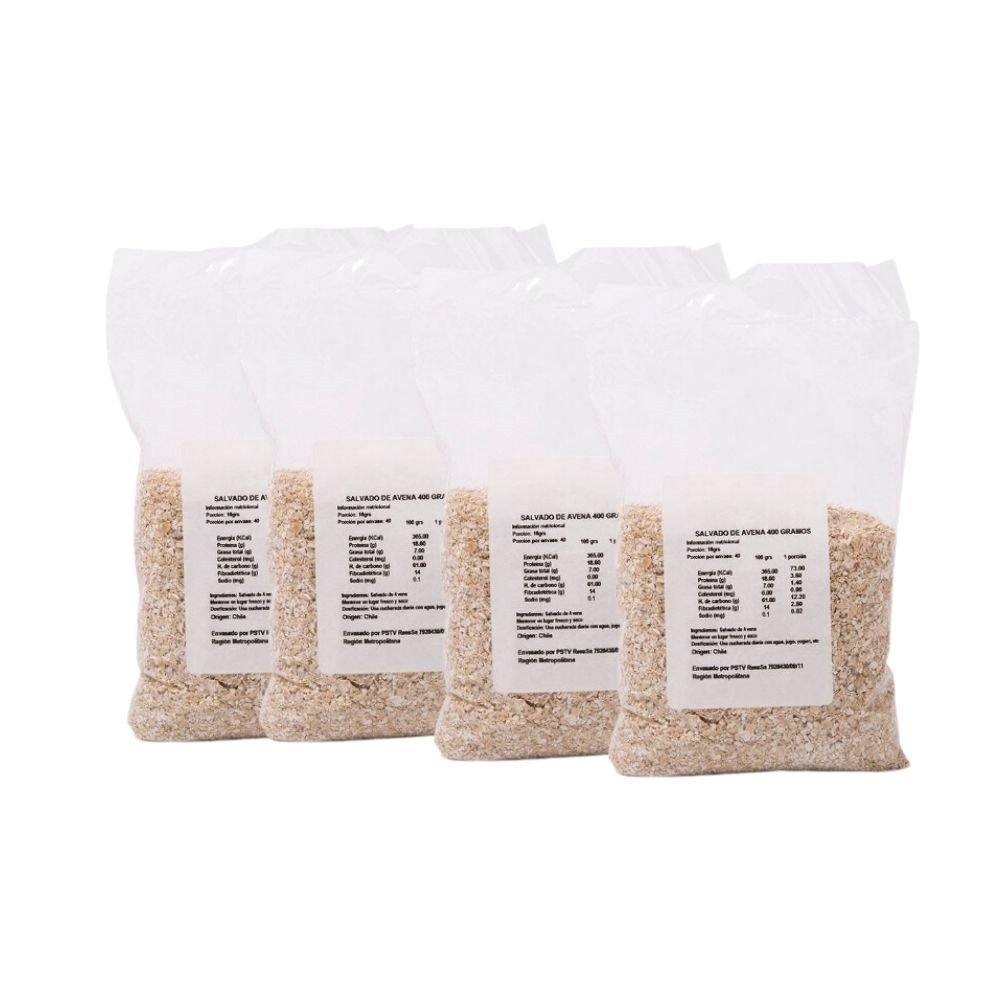Pack 4 Salvado Avena Positiv 500 Gr - POSITIV - Aldea Nativa
