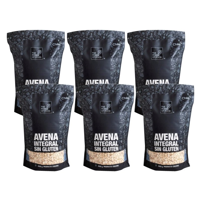 Pack 6 Avena sin Gluten 1 kg The Power of Foods - THE POWER OF FOOD - Aldea Nativa