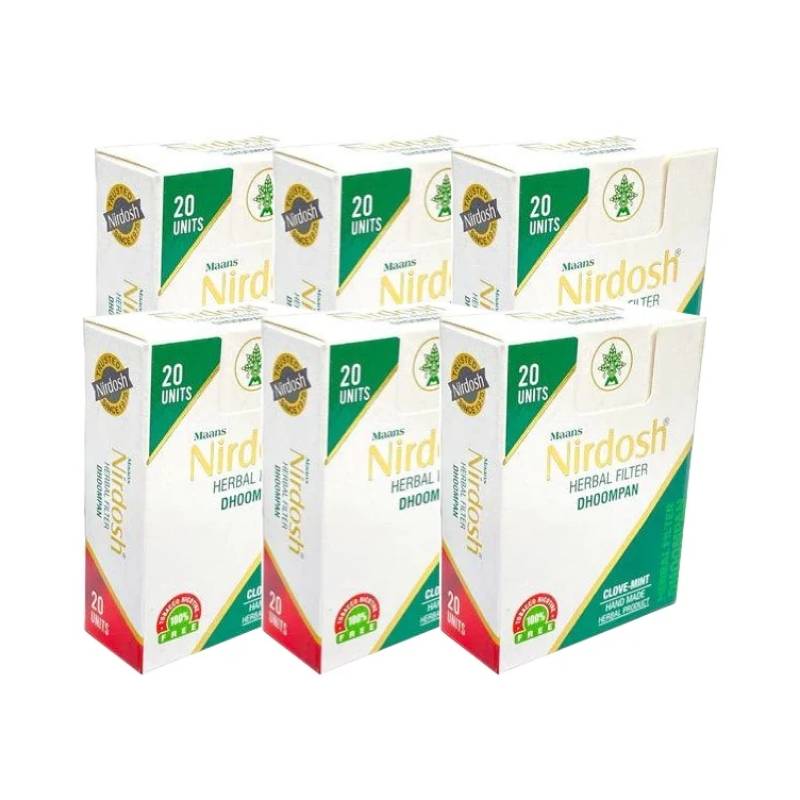 Pack 6 Cigarro con Filtro Nirdosh 20 Un - NIRDOSH - Aldea Nativa