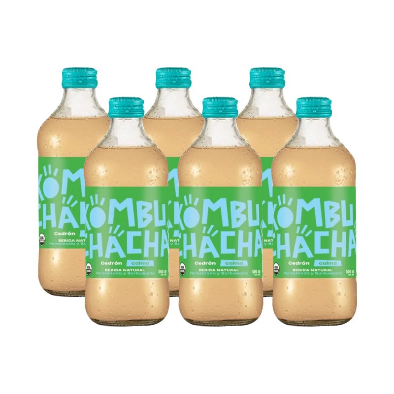 Pack 6 Kombucha cedron 500 cc Komuchacha - KOMBUCHACHA - Aldea Nativa