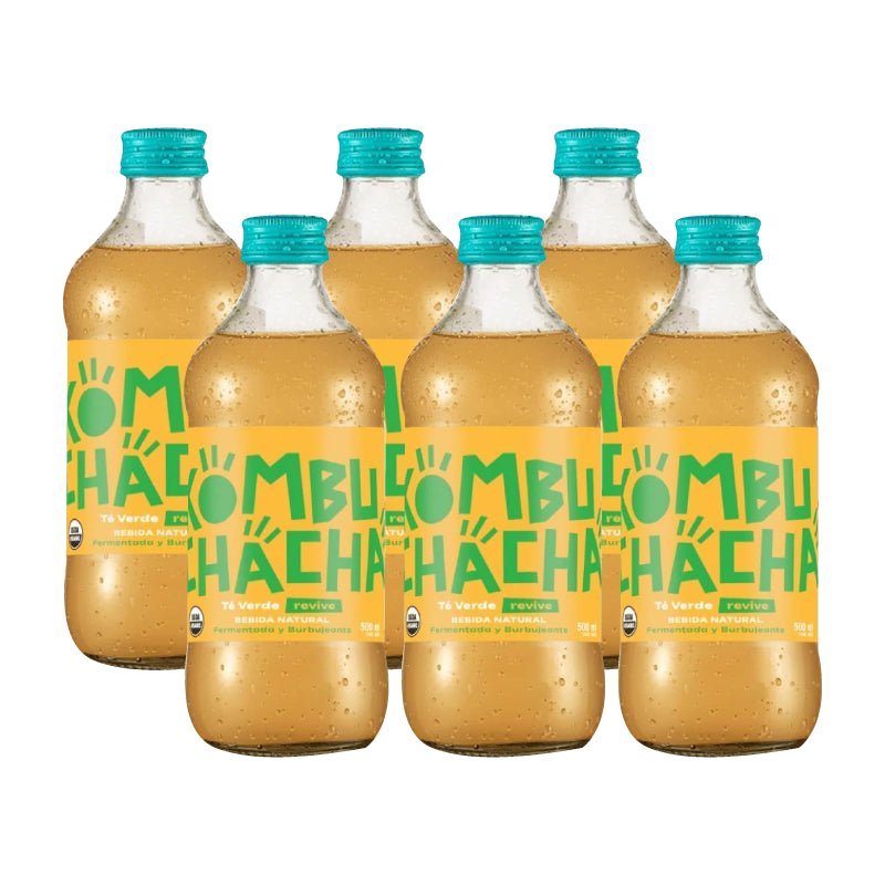 Pack 6 Kombucha te verde 500cc Kombuchacha - KOMBUCHACHA - Aldea Nativa
