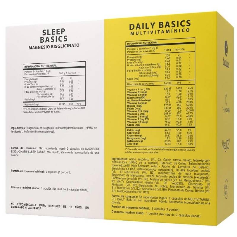 Pack Daily Basics Sleep Basics Nutrition - BASICS NUTRITION - Aldea Nativa