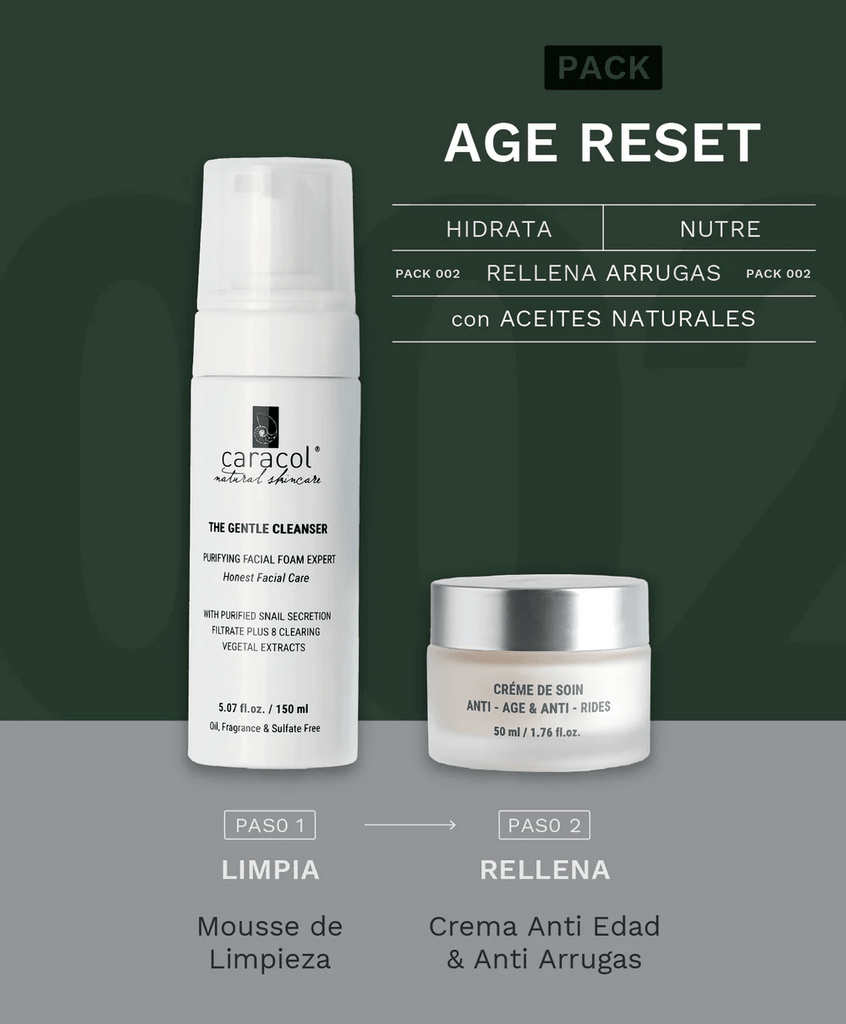 Pack hombre Age Reset un Caracol - CARACOL NATURAL - Aldea Nativa