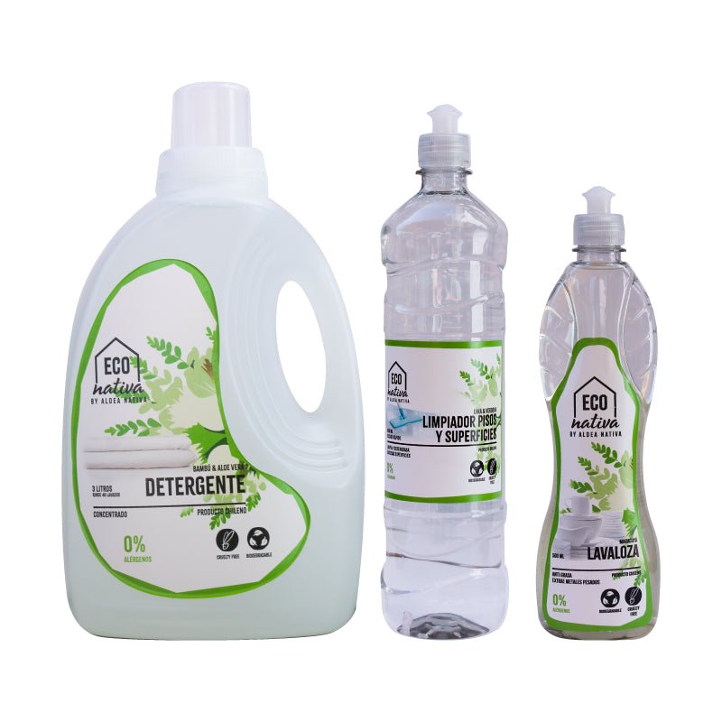 Pack Lavaloza Detergente y Limpiador Econativa - ECONATIVA - Aldea Nativa