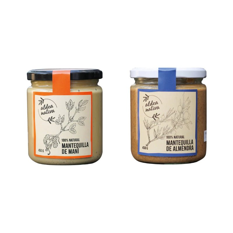 Pack Mantequilla Almendra y Maní 450 gr Aldea Nativa - Aldea Nativa - Aldea Nativa