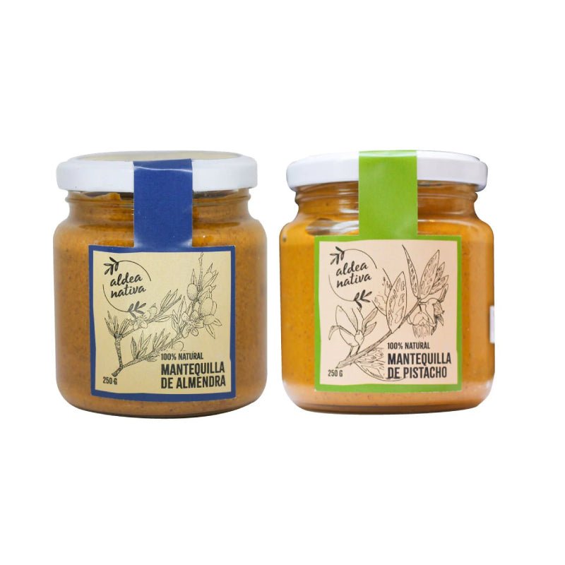 Pack Mantequilla de Almendra y Pistacho 250 gr Aldea Nativa - Aldea Nativa - Aldea Nativa