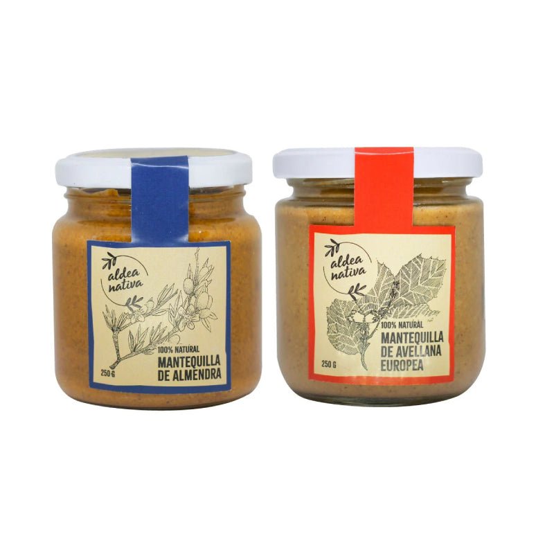 Pack Mantequilla de Almendras y avellana 250 gr Aldea Nativa - Aldea Nativa - Aldea Nativa