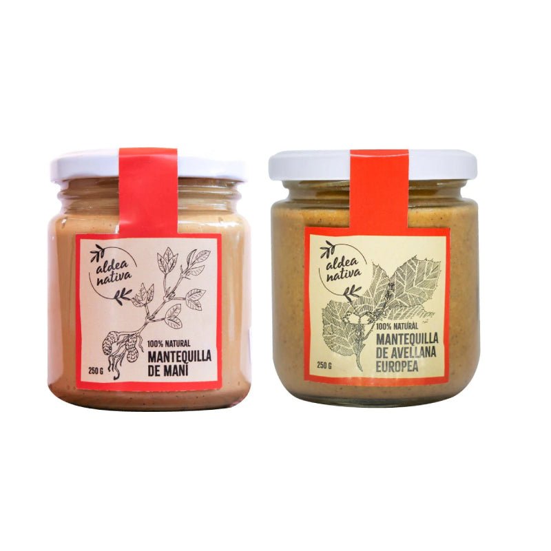 Pack Mantequilla de maní y avellana 250 gr Aldea Nativa - Aldea Nativa - Aldea Nativa